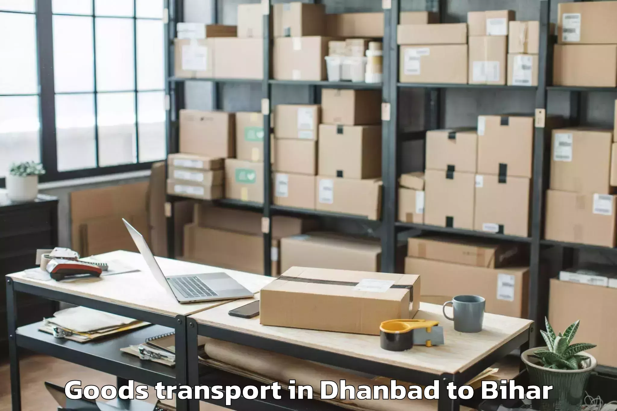 Easy Dhanbad to Parbatta Goods Transport Booking